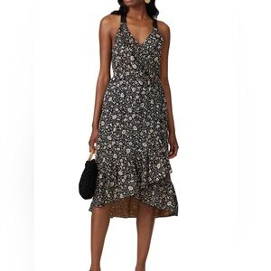 🛍️Scotch & Soda XS Black/Floral Halter Sundress